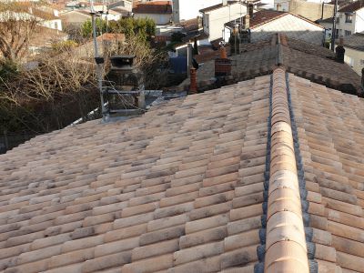 Rénovation de toiture tuile Romane